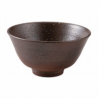 福井クラフト 越前焼筒抹茶碗 茶 55300010 1個（ご注文単位1個）【直送品】