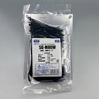 エスジー工業 結束バンド　SGケーブルタイ　スタンダード スリム　黒　1000本 SG-M80W 1袋（ご注文単位1袋）【直送品】