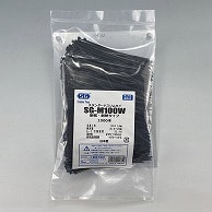 エスジー工業 結束バンド　SGケーブルタイ　スタンダード スリム　黒　1000本 SG-M100W 1袋（ご注文単位1袋）【直送品】