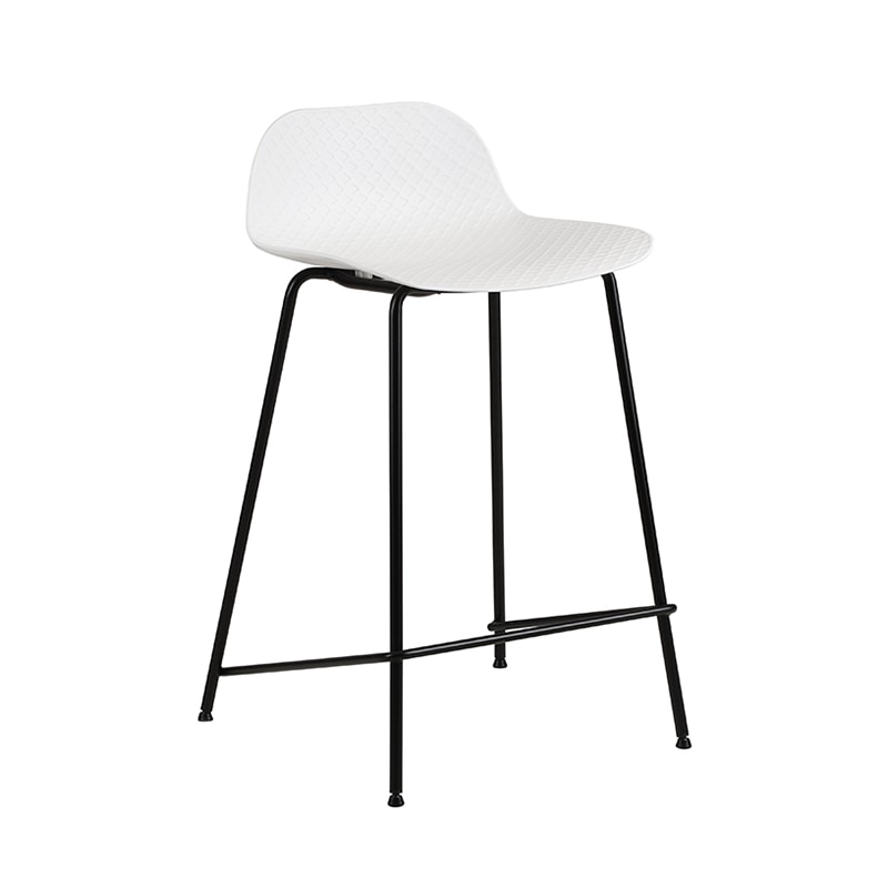 市場 バースツール　Bar　Stool01 4脚セット　ホワイト OFS-3717WH 1セット（ご注文単位1セット）【直送品】