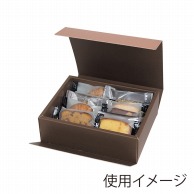 ヤマニパッケージ 洋菓子箱　HBダイヤキルトBOX キャメル　S 20-1455 100セット/箱（ご注文単位1箱）【直送品】