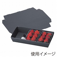 いちごパック　黒トレー 3P用 L-2001 10枚/束（ご注文単位20束）【直送品】