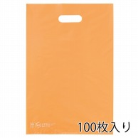 ストア・エキスプレス ポリ袋　ハードタイプ　オレンジ 25×40cm　100枚入 61-782-18-1　100枚入 1セット（ご注文単位10セット）【直送品】