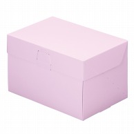 cotta ケーキ箱　ロックBOX　105 5×7 76437　ピンク 25枚/束（ご注文単位1束）【直送品】