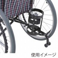 車いす用酸素ボンベ架　転倒防止装置付　KF-23H   1個（ご注文単位1個）【直送品】