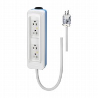 点滴ポール電源コンセント　5m LE-550-5-WHITE-BLUE  1個（ご注文単位1個）【直送品】