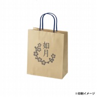 【オリジナル印刷】スムースB22－12　未晒100g（茶） ベタ印刷なし1色印刷　3000枚 オプション　アクリル紐芯入カラー替え 3000枚