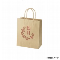 【オリジナル印刷】スムースB22－12　未晒100g（茶） ベタ印刷なし1色印刷　3000枚 オプション　PP紐カラー　ニス 3000枚