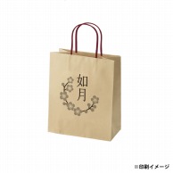 【オリジナル印刷】スムースB22－12　未晒100g（茶） ベタ印刷なし1色印刷　3000枚 オプション　アクリル紐芯入カラー　ニス 3000枚