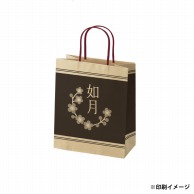 【オリジナル印刷】スムースB22－12　未晒100g（茶） ベタ印刷あり1色印刷　3000枚 オプション　アクリル紐芯入カラー　ニス 3000枚