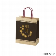 【オリジナル印刷】スムースB22－12　未晒100g（茶） ベタ印刷あり2色印刷　1000枚 オプション　アクリル紐芯入カラー　ニス 1000枚