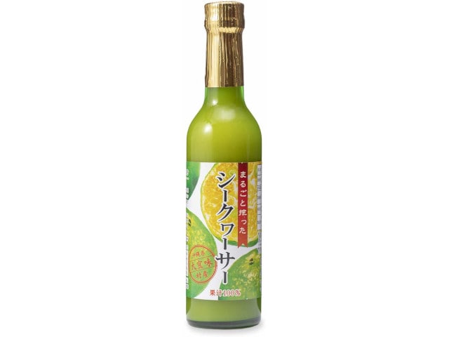 沖縄海星まるごと搾ったシークワーサー瓶300ml※軽（ご注文単位12個）【直送品】