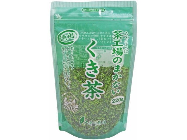 大井川茶園茶工場のまかない徳用くき茶220g※軽（ご注文単位12個）【直送品】