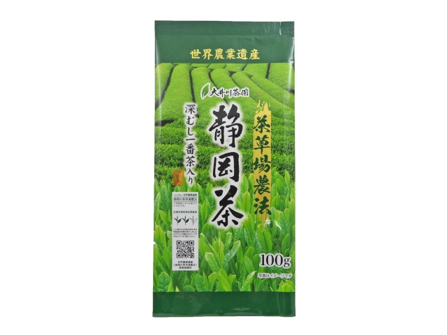 大井川茶園茶草場農法の静岡茶100g※軽（ご注文単位6個）【直送品】