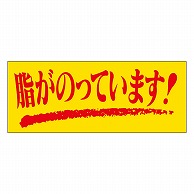 カミイソ産商 エースラベル 脂がのっています M-0123 1000枚/袋（ご注文単位1袋）【直送品】