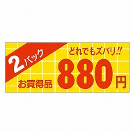 カミイソ産商 エースラベル 2パック 880円 ミニ A-1757 1000枚/袋（ご注文単位1袋）【直送品】