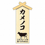 カミイソ産商 エースラベル 精肉プレート 小 カメノコ D-0124 100枚/袋（ご注文単位1袋）【直送品】