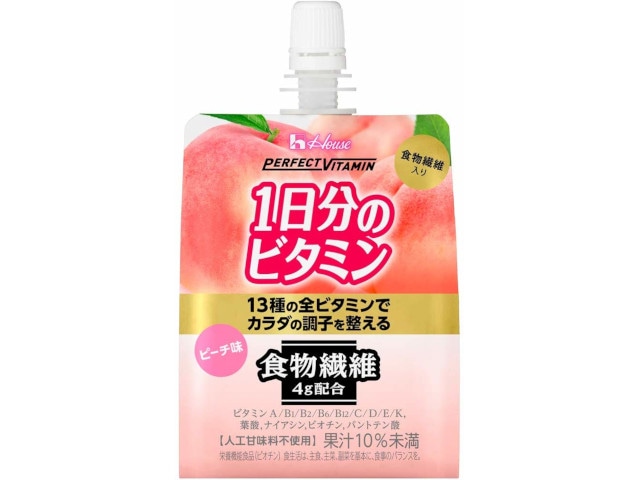 ハウスWF1日分のビタミンゼリー食物繊維180g※軽（ご注文単位6個）【直送品】