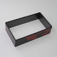 アクタ 弁当容器 ワン折重 縁 70×37(48) 茜松 50枚/束（ご注文単位8束）【直送品】