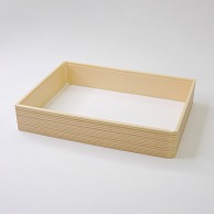 アクタ 弁当容器　ワン折重　縁 90×60（50） 杉 25枚/袋（ご注文単位8袋）【直送品】