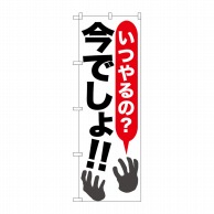 P・O・Pプロダクツ のぼり  SNB-1315　いつやるの？今でしょ 1枚（ご注文単位1枚）【直送品】