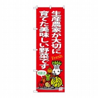 P・O・Pプロダクツ のぼり  SNB-4365　生産農家美味しい野菜 1枚（ご注文単位1枚）【直送品】