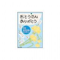 P・O・Pプロダクツ デコレーションシール A4 40290　父の日　黄カーネーション 1枚（ご注文単位1枚）【直送品】