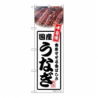 P・O・Pプロダクツ のぼり 国産うなぎ　白 54357 1枚（ご注文単位1枚）【直送品】