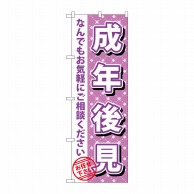 P・O・Pプロダクツ のぼり  GNB-1091　成年後見 1枚（ご注文単位1枚）【直送品】