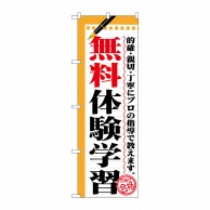 P・O・Pプロダクツ のぼり  GNB-1567　無料体験学習 1枚（ご注文単位1枚）【直送品】