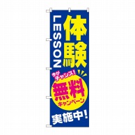 P・O・Pプロダクツ のぼり  GNB-2131　体験LESSON　無料 1枚（ご注文単位1枚）【直送品】