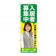 P・O・Pプロダクツ のぼり  GNB-2645　入居者募集中　緑　人物 1枚（ご注文単位1枚）【直送品】