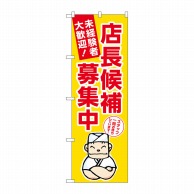 P・O・Pプロダクツ のぼり  GNB-3300　店長候補募集中　黄地 1枚（ご注文単位1枚）【直送品】