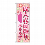 P・O・Pプロダクツ のぼり  GNB-4061　成人式前撮り人イラスト 1枚（ご注文単位1枚）【直送品】