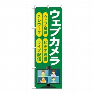 P・O・Pプロダクツ のぼり  GNB-4187　ウェブカメラ　緑 1枚（ご注文単位1枚）【直送品】