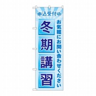 P・O・Pプロダクツ のぼり  GNB-4291　申込受付中　冬期講習 1枚（ご注文単位1枚）【直送品】