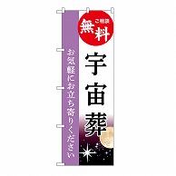 P・O・Pプロダクツ のぼり 宇宙葬　無料　A GNB-6518 1枚（ご注文単位1枚）【直送品】