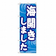 P・O・Pプロダクツ のぼり 海開きしました GNB-6760 1枚（ご注文単位1枚）【直送品】