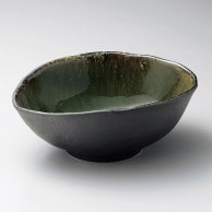 山万 いぶし織部　変形大鉢  01407-139 1個（ご注文単位1個）【直送品】