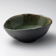 山万 いぶし織部　変形中鉢  01408-139 1個（ご注文単位1個）【直送品】