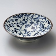 山万 おふけ草花　8.0麺鉢  01409-109 1個（ご注文単位1個）【直送品】