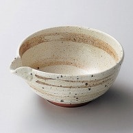 山万 梨地茶刷毛目　6.5片口鉢  02103-589 1個（ご注文単位1個）【直送品】