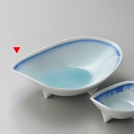 山万 青白磁藍流し　刺身鉢  04207-589 1個（ご注文単位1個）【直送品】