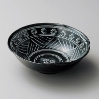 山万 黒土三島彫小鉢  07717-109 1個（ご注文単位1個）【直送品】