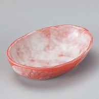 山万 赤彩花シリーズダ円小鉢  08023-039 1個（ご注文単位1個）【直送品】