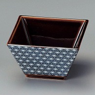 山万 アメ釉麻格子四角鉢  10012-109 1個（ご注文単位1個）【直送品】