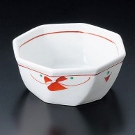 山万 赤紅小花八　角小鉢　中  11302-549 1個（ご注文単位1個）【直送品】