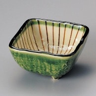 山万 織部内筋三ツ足角鉢　小  11811-579 1個（ご注文単位1個）【直送品】