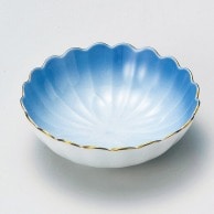 山万 渕金コバルト　菊型鉢  15233-189 1個（ご注文単位1個）【直送品】