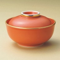 山万 有田焼　渕金オレンジ釉　蓋物  15715-739 1個（ご注文単位1個）【直送品】